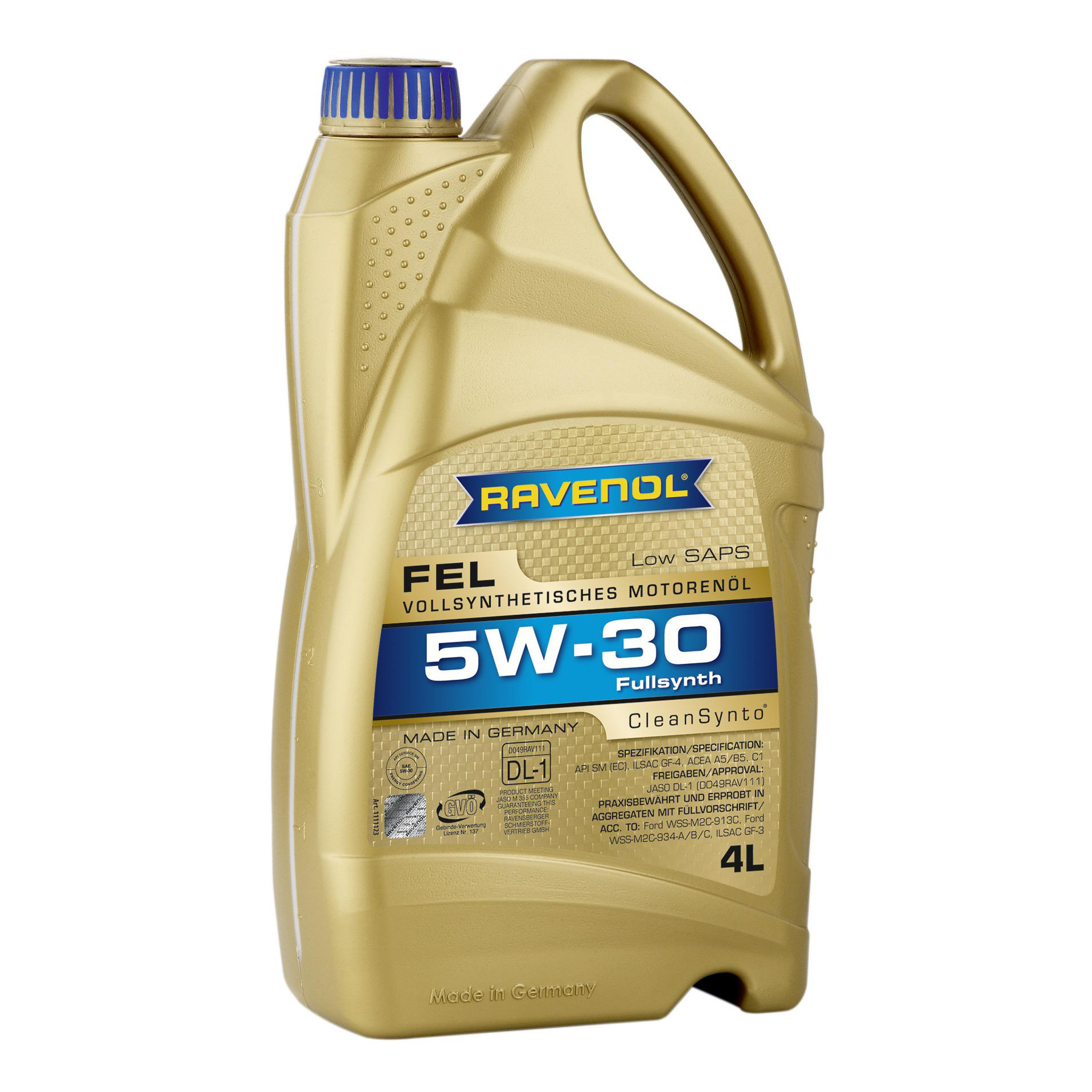 фото Моторное масло ravenol fel sae 5w-30 4л