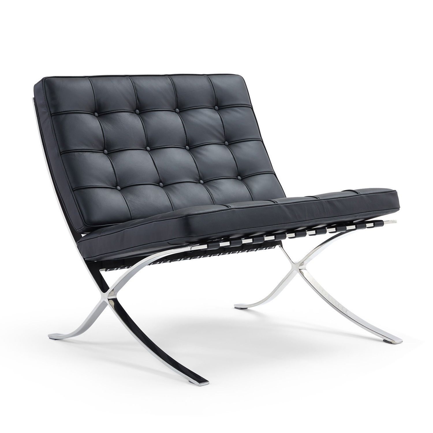 фото Кресло bradex home «barcelona chair» чёрный /fr 0014