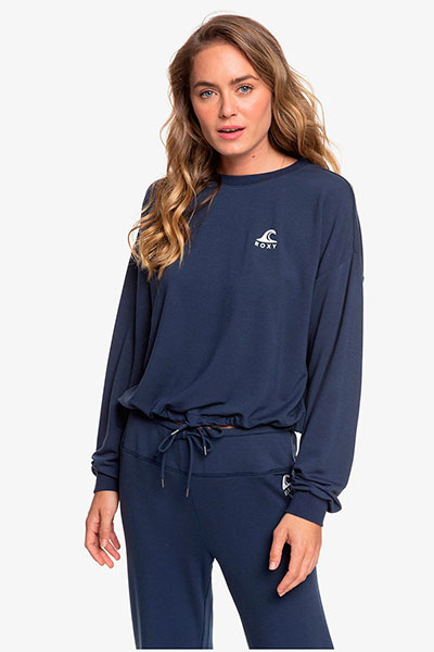 фото Толстовка roxy down time erjft04165, mood indigo, s int