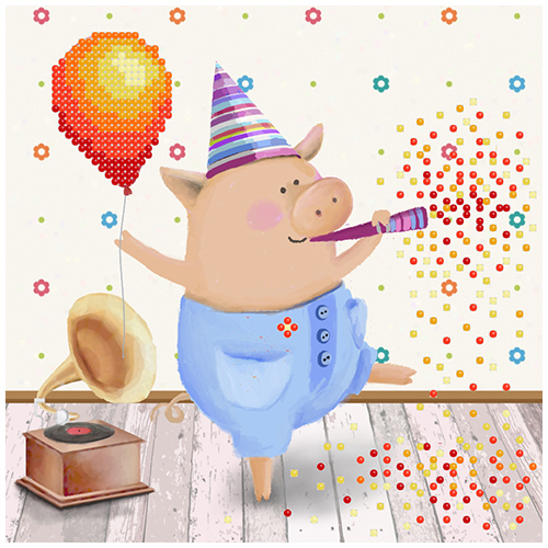 фото Набор для вышивания бисером бисеринка праздник б-0130 17*17см