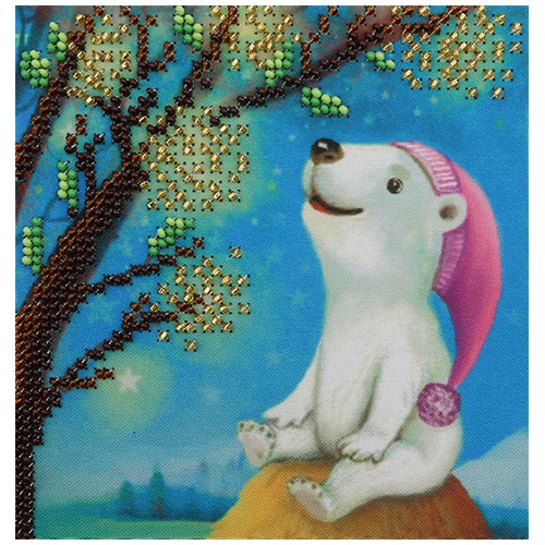 фото Набор для вышивания бисером бисеринка волшебство б-0200 12*12см