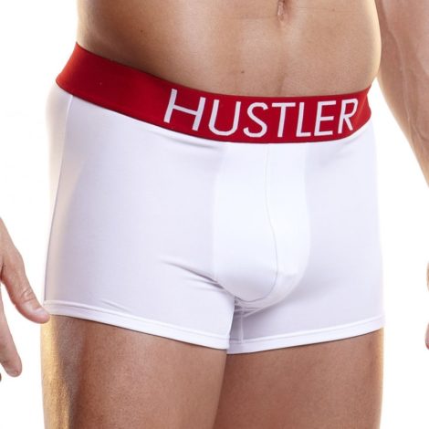 фото Мужские боксеры на широкой резинке белый xl hustler lingerie