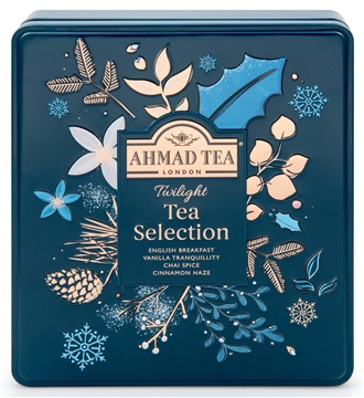 фото Чай ahmad tea набор таинственные сумерки, пакетики в конвертах в банке 4 вкуса 32х2г