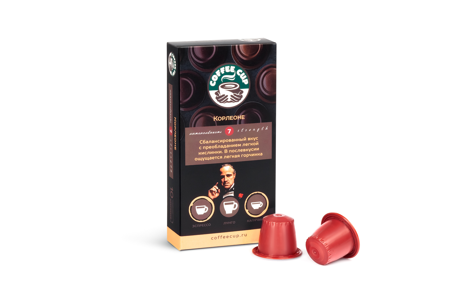 Кофе в капсулах Coffee Cup для кофемашины системы Nespresso/Неспрессо - "Декафе", COFCUP-10A/060
Кофе в капсулах Coffee Cup для кофемашины системы Nespresso/Неспрессо - "Декафе", COFCUP-10A/060