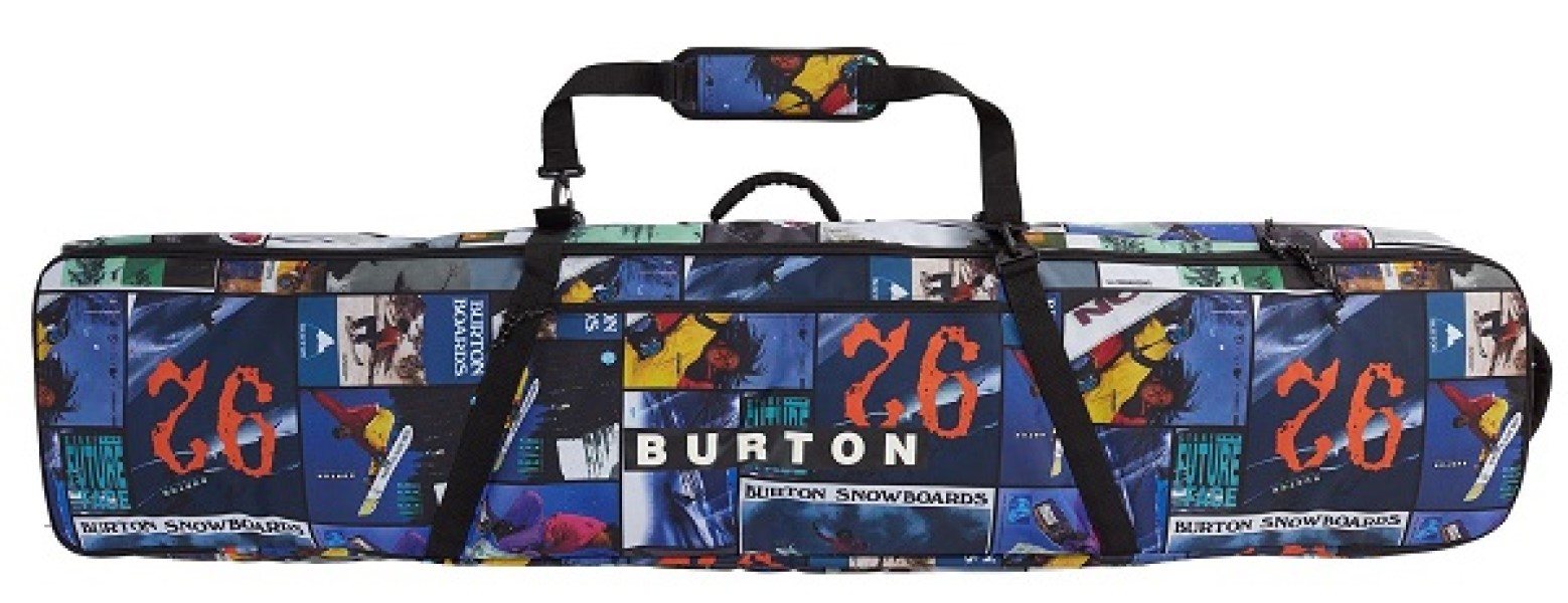 фото Чехол для сноуборда burton 2020-21 wheelie gig bag catalog collage prt (см:166), 2020-21