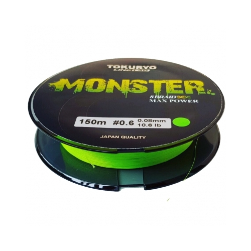 Tokuryo Леска плетеная (шнур) TOKURYO MONSTER X8 LIGHT GREEN (TMX8B-1 (150 м 0,08мм) ), Зеленый
Tokuryo Леска плетеная (шнур) TOKURYO MONSTER X8 LIGHT GREEN (TMX8B-1 (150 м 0,08мм) ), Зеленый