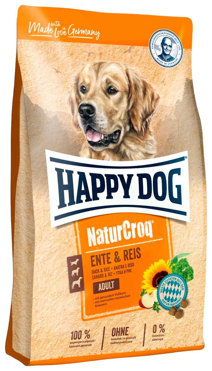 HAPPY DOG HAPPY DOG NATURCROQ ENTE & REIS для взрослых собак всех пород с уткой и рисом (1
HAPPY DOG HAPPY DOG NATURCROQ ENTE & REIS для взрослых собак всех пород с уткой и рисом (1