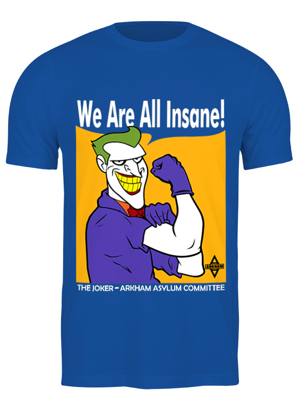 Футболка мужская Printio Joker (we are all insane) синий 3XL, Joker (we are all insane)
Футболка мужская Printio Joker (we are all insane) синий 3XL, Joker (we are all insane)
