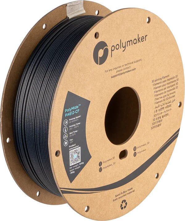 Пластик PA612-CF PolyMide для 3D-принтера Polymaker 1.75 мм Черный 0.5 кг, PA612-CF PolyMide
Пластик PA612-CF PolyMide для 3D-принтера Polymaker 1.75 мм Черный 0.5 кг, PA612-CF PolyMide