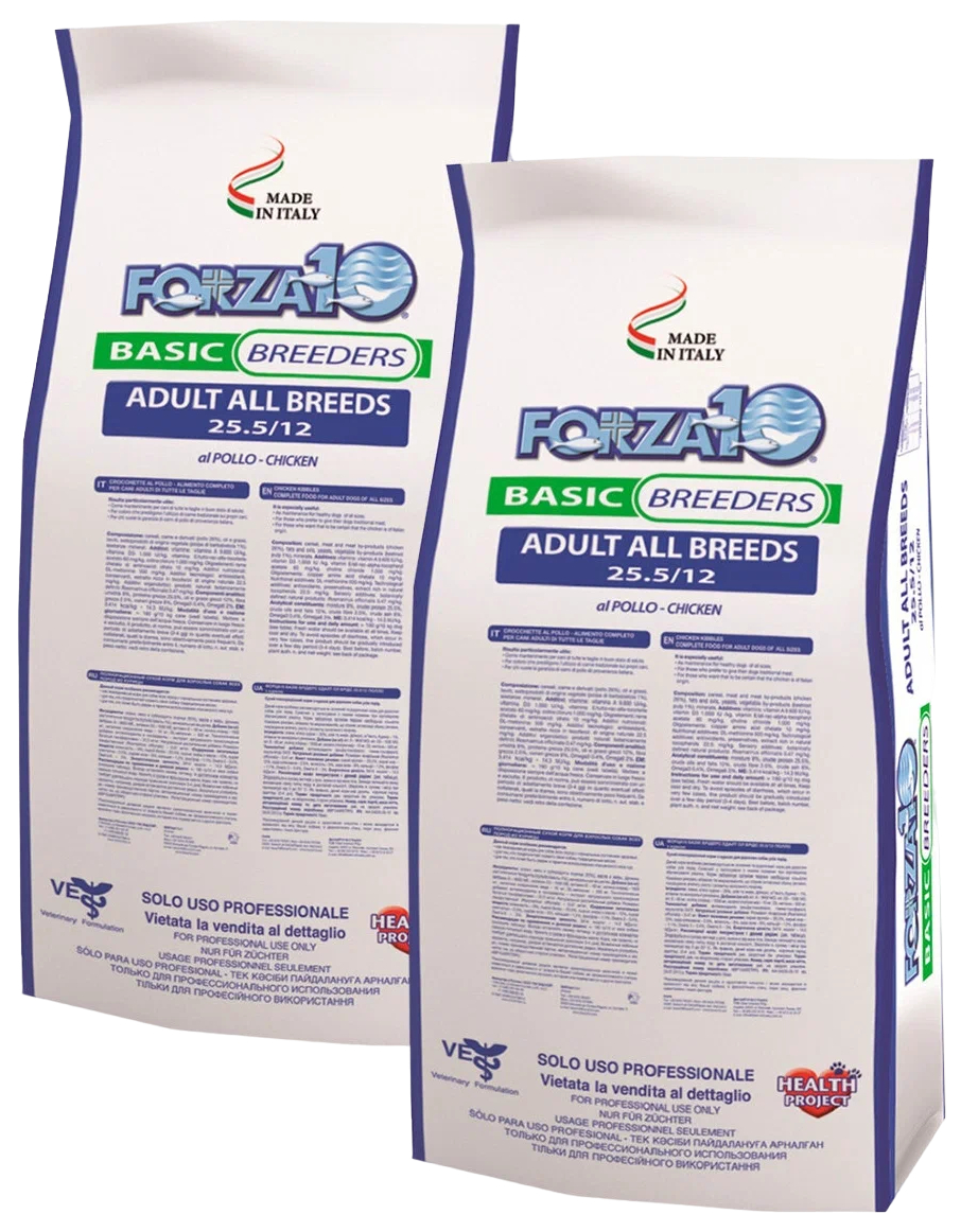FORZA10 FORZA10 DOG BASIC BREEDERS ADULT ALL BREEDS для взрослых собак всех пород с курице
FORZA10 FORZA10 DOG BASIC BREEDERS ADULT ALL BREEDS для взрослых собак всех пород с курице