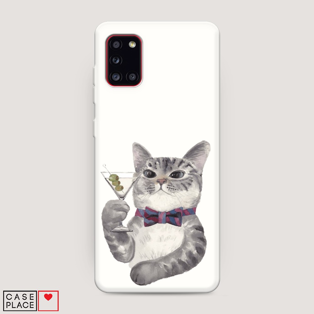Матовый силиконовый чехол "Кот джентльмен" на Samsung Galaxy A31, Кот джентльмен 
Матовый силиконовый чехол "Кот джентльмен" на Samsung Galaxy A31, Кот джентльмен