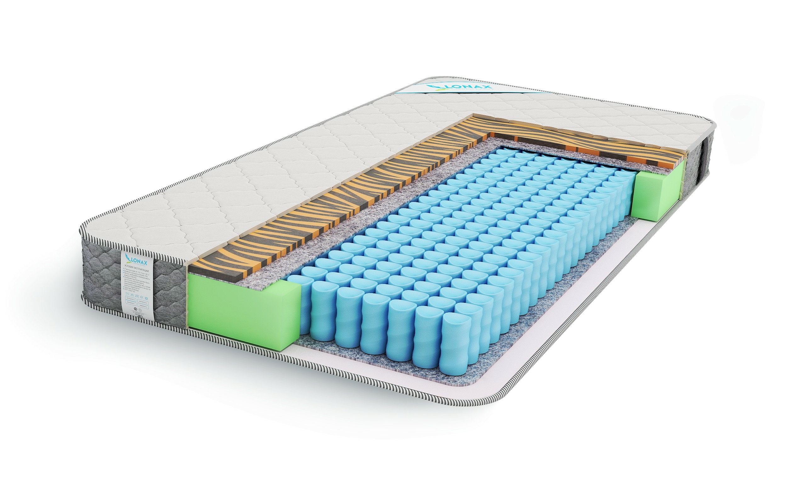Матрас Lonax Tiger 120х190, Белый, Tiger
Матрас Lonax Tiger 120х190, Белый, Tiger