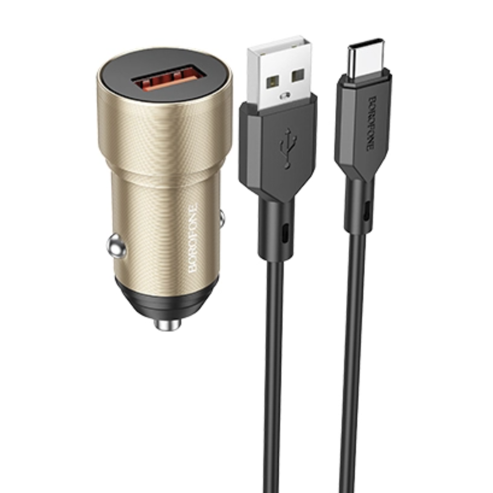 Автомобильное зарядное устройство Borofone BZ19A 1USB 3.0A QC3.0 18W для Type-C Gold, BZ19Aa
Автомобильное зарядное устройство Borofone BZ19A 1USB 3.0A QC3.0 18W для Type-C Gold, BZ19Aa