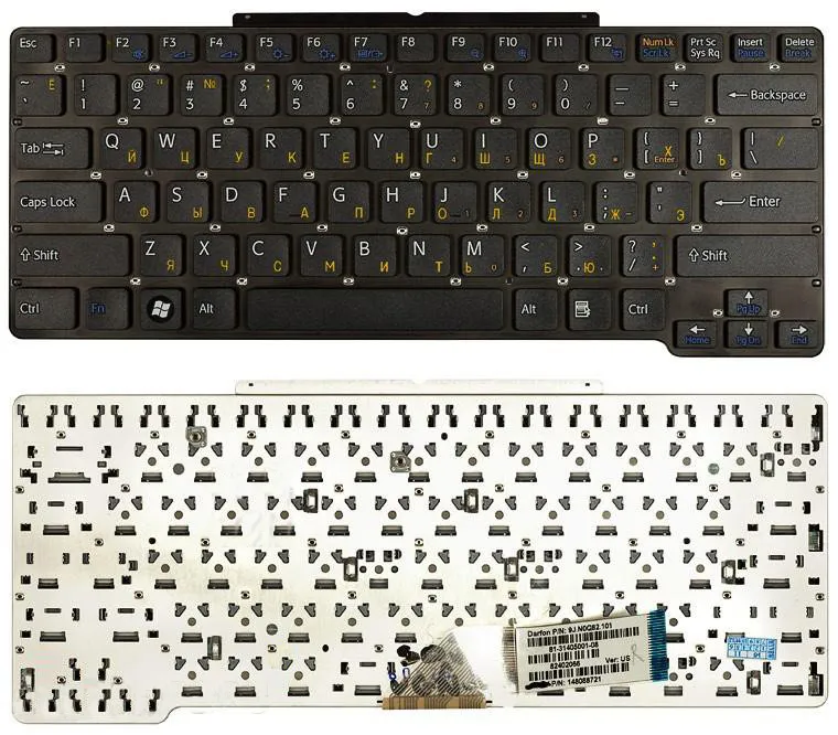 Клавиатура для ноутбуков SONY VAIO VGN-SR Series, Русская, Чёрная, p/n: 9J.N0Q82.101
Клавиатура для ноутбуков SONY VAIO VGN-SR Series, Русская, Чёрная, p/n: 9J.N0Q82.101