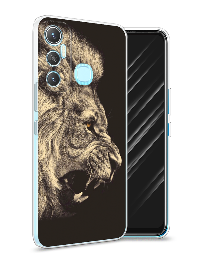 Чехол Awog на Infinix HOT 11 64 GB "Львиный рык 2", Разноцветный, 3100750-1