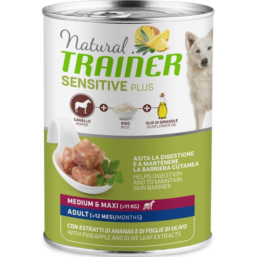 Влажный корм Trainer Natural Sensitive для средних крупных собак конина, рис 24шт по 400г
Влажный корм Trainer Natural Sensitive для средних крупных собак конина, рис 24шт по 400г
