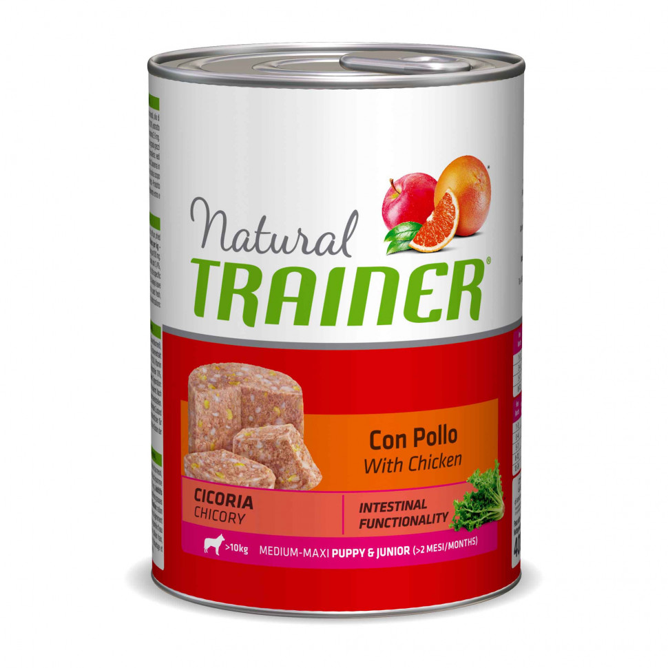 Влажный корм Trainer Natural для средних крупных щенков и юниоров с курицей, 12шт по 400г
Влажный корм Trainer Natural для средних крупных щенков и юниоров с курицей, 12шт по 400г