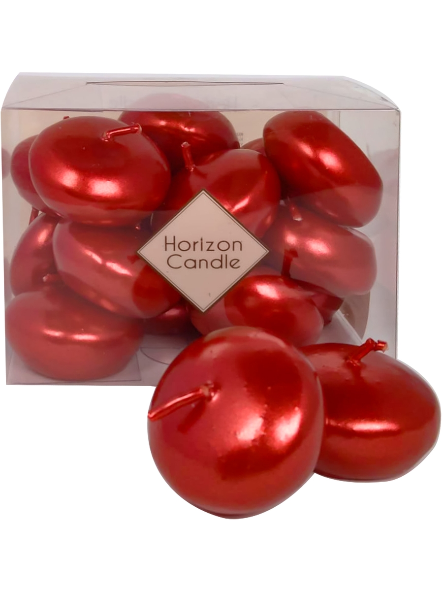 Свеча плавающая HorizonCandle эконом красная металлик h20d40 мм 14 шт в уп, Красный 
Свеча плавающая HorizonCandle эконом красная металлик h20d40 мм 14 шт в уп, Красный