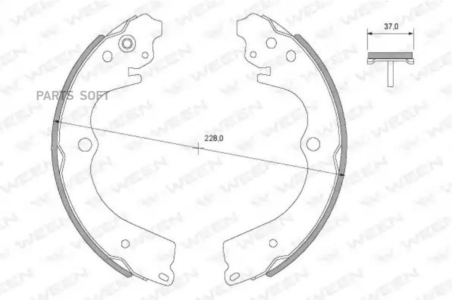 Тормозные колодки барабанные SUBARU Forester (SF), Impreza (GC, GF, GD, GG), Le WEEN 152-2
Тормозные колодки барабанные SUBARU Forester (SF), Impreza (GC, GF, GD, GG), Le WEEN 152-2