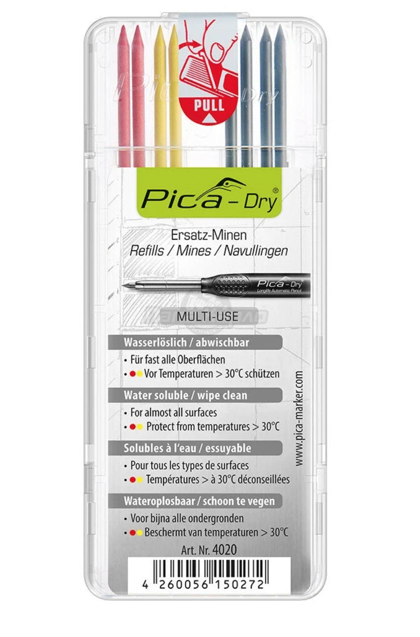 Грифели Pica комплект 2 красных 2 жёлтых 4 графитовых для механического, Желтый;красный;серый
Грифели Pica комплект 2 красных 2 жёлтых 4 графитовых для механического, Желтый;красный;серый