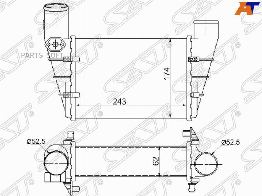 Радиатор Интеркулера Audi A4/S4 94-98/A6 97-04/Vw Passat B5 97-00 Sat арт. ST-058145805G
Радиатор Интеркулера Audi A4/S4 94-98/A6 97-04/Vw Passat B5 97-00 Sat арт. ST-058145805G