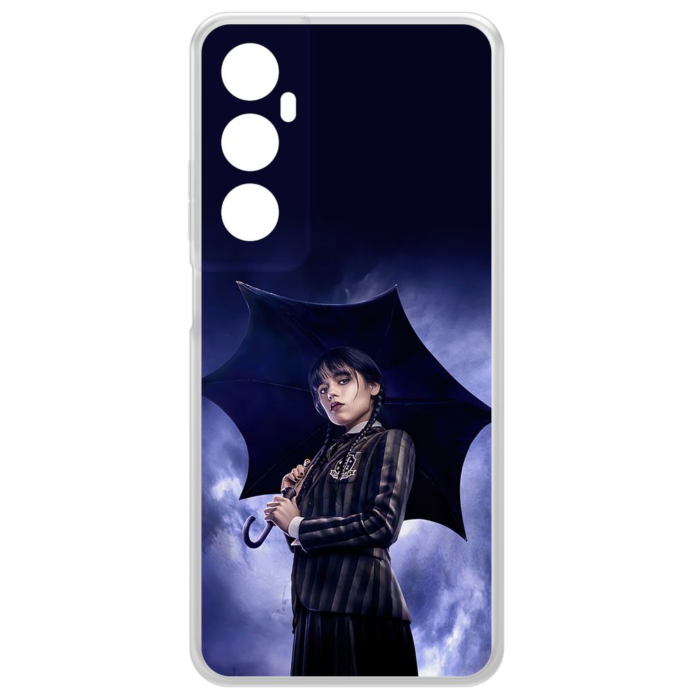 Чехол-накладка Krutoff Clear Case Уэнсдей Аддамс - Уэнсдей под зонтом для Realme C65, Прозрачный
Чехол-накладка Krutoff Clear Case Уэнсдей Аддамс - Уэнсдей под зонтом для Realme C65, Прозрачный