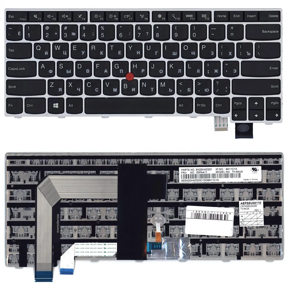 Клавиатура для ноутбука Lenovo ThinkPad T460S, T470S Series, p/n: 00PA452, SN20H42364, 9Z.
Клавиатура для ноутбука Lenovo ThinkPad T460S, T470S Series, p/n: 00PA452, SN20H42364, 9Z.
