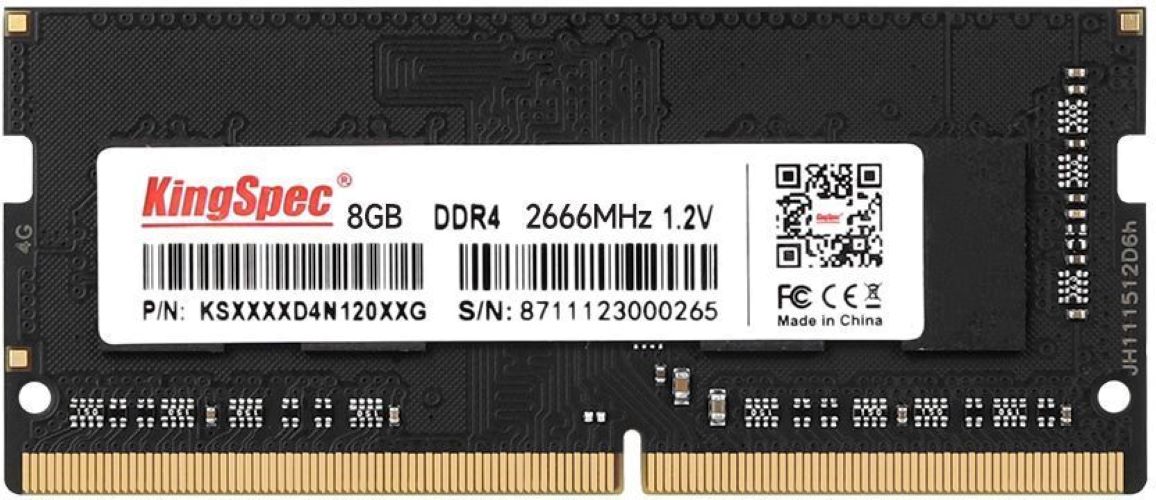 Оперативная память KingSpec KS2400D4N12008G, DDR4 1x8Gb, 2400MHz, SO-DDR4 8GB 2400MHz KingSpec
Оперативная память KingSpec KS2400D4N12008G, DDR4 1x8Gb, 2400MHz, SO-DDR4 8GB 2400MHz KingSpec