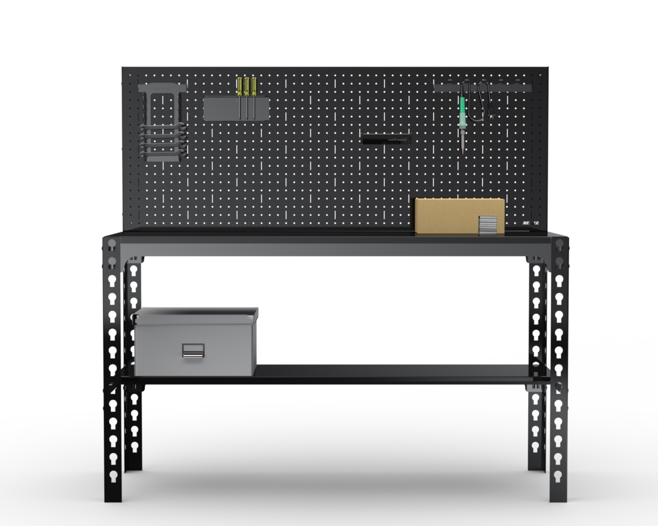 Стол металлический Metalex 750х1200х500 + перфопанель с комплектом аксессуаров (чёрный)
Стол металлический Metalex 750х1200х500 + перфопанель с комплектом аксессуаров (чёрный)