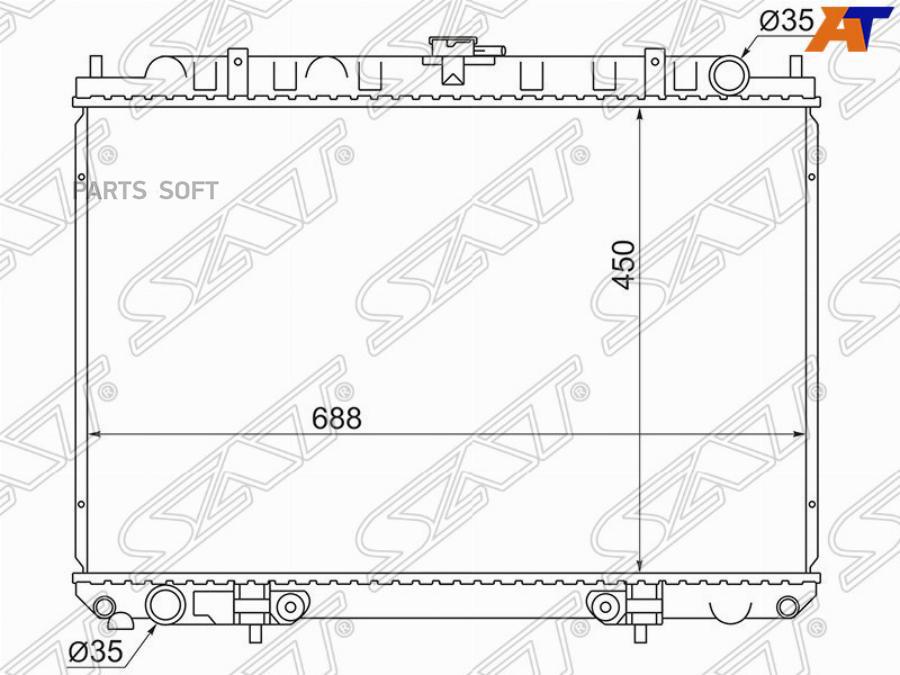 Радиатор Nissan Rnessa(Ka24de)/Presage/Bassara/Serena/Liberty/Preirie Sr20/Yd25 98-02 Sat
Радиатор Nissan Rnessa(Ka24de)/Presage/Bassara/Serena/Liberty/Preirie Sr20/Yd25 98-02 Sat