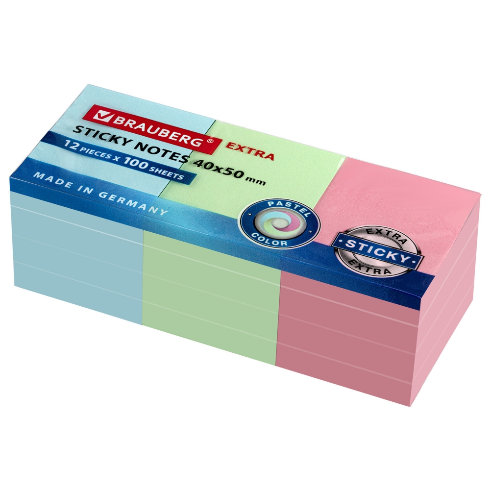 Блоки самоклеящиеся EXTRA STICKY BRAUBERG (Германия), ПАСТЕЛЬНЫЕ, 40х50 мм, НАБОР 12 шт. п
Блоки самоклеящиеся EXTRA STICKY BRAUBERG (Германия), ПАСТЕЛЬНЫЕ, 40х50 мм, НАБОР 12 шт. п