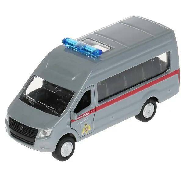 Технопарк. Газель "Next Росгвардия" металл 12 см, двери., инерц., кор арт.SB-18-19-ROS-WB, Серый 
Технопарк. Газель "Next Росгвардия" металл 12 см, двери., инерц., кор арт.SB-18-19-ROS-WB, Серый