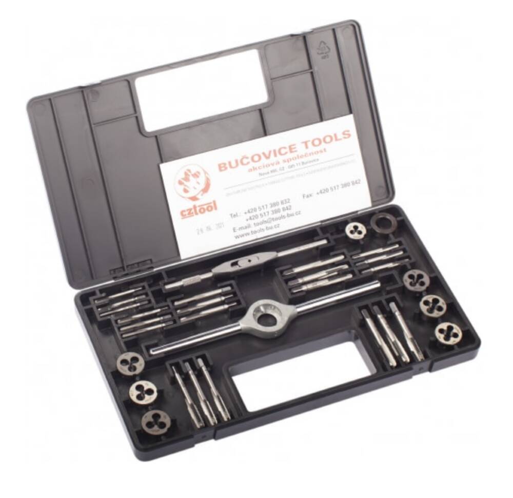 Резьбонарезной набор Bucovice Tools M0-II, 31 предмет, М2,5-М7, в пласт кейсе 310070
Резьбонарезной набор Bucovice Tools M0-II, 31 предмет, М2,5-М7, в пласт кейсе 310070
