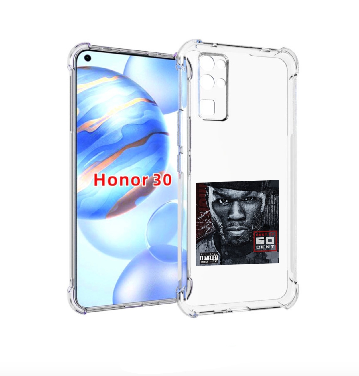 Чехол бампер MyPads 50 Cent - Best Of для Honor 30 (BMH-AN10) пр, Прозрачный, Tocco
Чехол бампер MyPads 50 Cent - Best Of для Honor 30 (BMH-AN10) пр, Прозрачный, Tocco