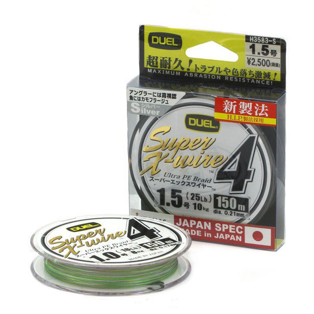 DUEL Леска плетеная (шнур) Duel PE SUPER X-WIRE 4 (H3581-S (150 м 0,17мм) ), Серебристый
DUEL Леска плетеная (шнур) Duel PE SUPER X-WIRE 4 (H3581-S (150 м 0,17мм) ), Серебристый