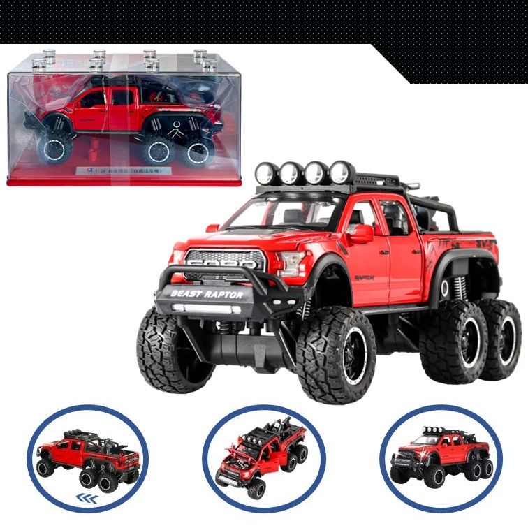 Машинка металлическая WIZZAL инерционная коллекционная 1:24 Ford Raptor 6х6, Красный;черный, 08953
Машинка металлическая WIZZAL инерционная коллекционная 1:24 Ford Raptor 6х6, Красный;черный, 08953