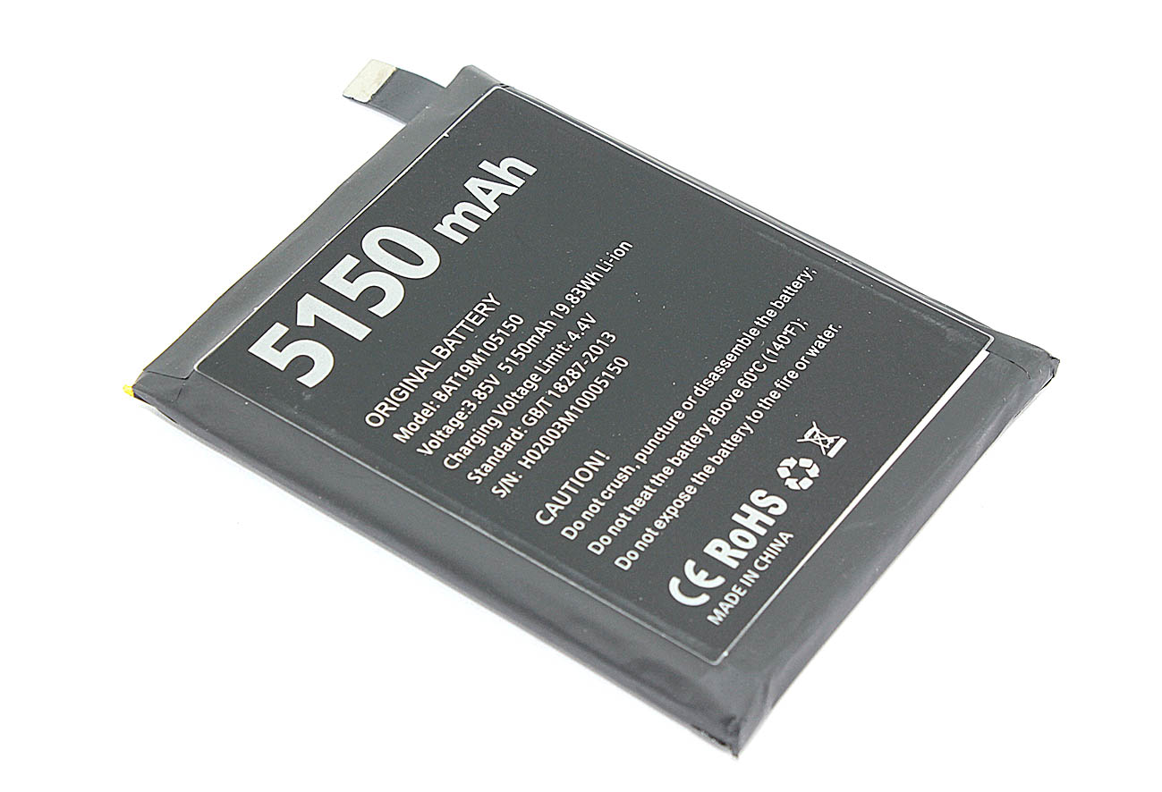 Аккумуляторная батарея для Doogee S95 Pro (BAT19M105150) 3.85V 5150mAh Li-Pol, BAT19M105150
Аккумуляторная батарея для Doogee S95 Pro (BAT19M105150) 3.85V 5150mAh Li-Pol, BAT19M105150