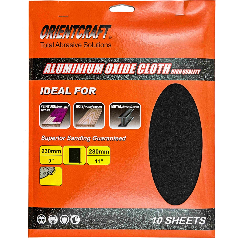 Бумага наждачная на тканевой основе (10 шт; 230x280 мм; P40) Orientcraft AOC230280P40
Бумага наждачная на тканевой основе (10 шт; 230x280 мм; P40) Orientcraft AOC230280P40