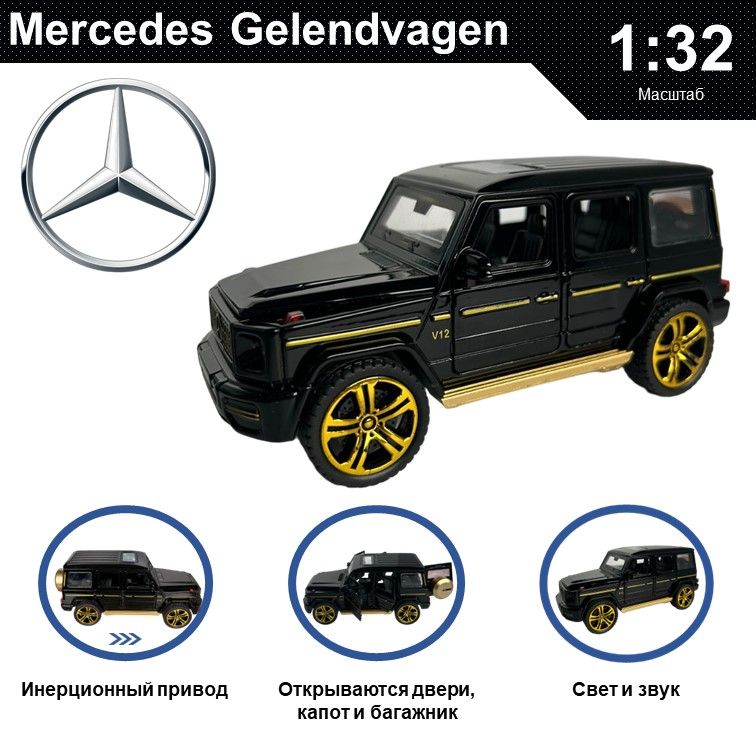Машинка металлическая WIZZAL инерционная 1:32 Mercedes-Benz Гелик AMG G63, Черный, 08527
Машинка металлическая WIZZAL инерционная 1:32 Mercedes-Benz Гелик AMG G63, Черный, 08527