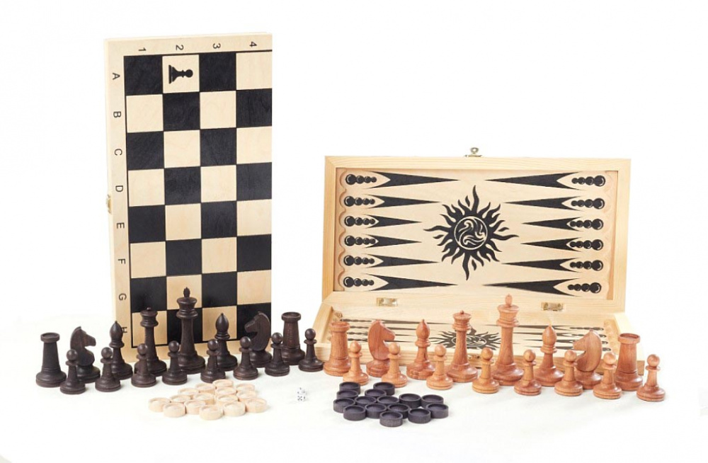 Игра 3в1 малая с гроссмейстерскими шахматами нарды шахматы шашки Классика 400*200
Игра 3в1 малая с гроссмейстерскими шахматами нарды шахматы шашки Классика 400*200