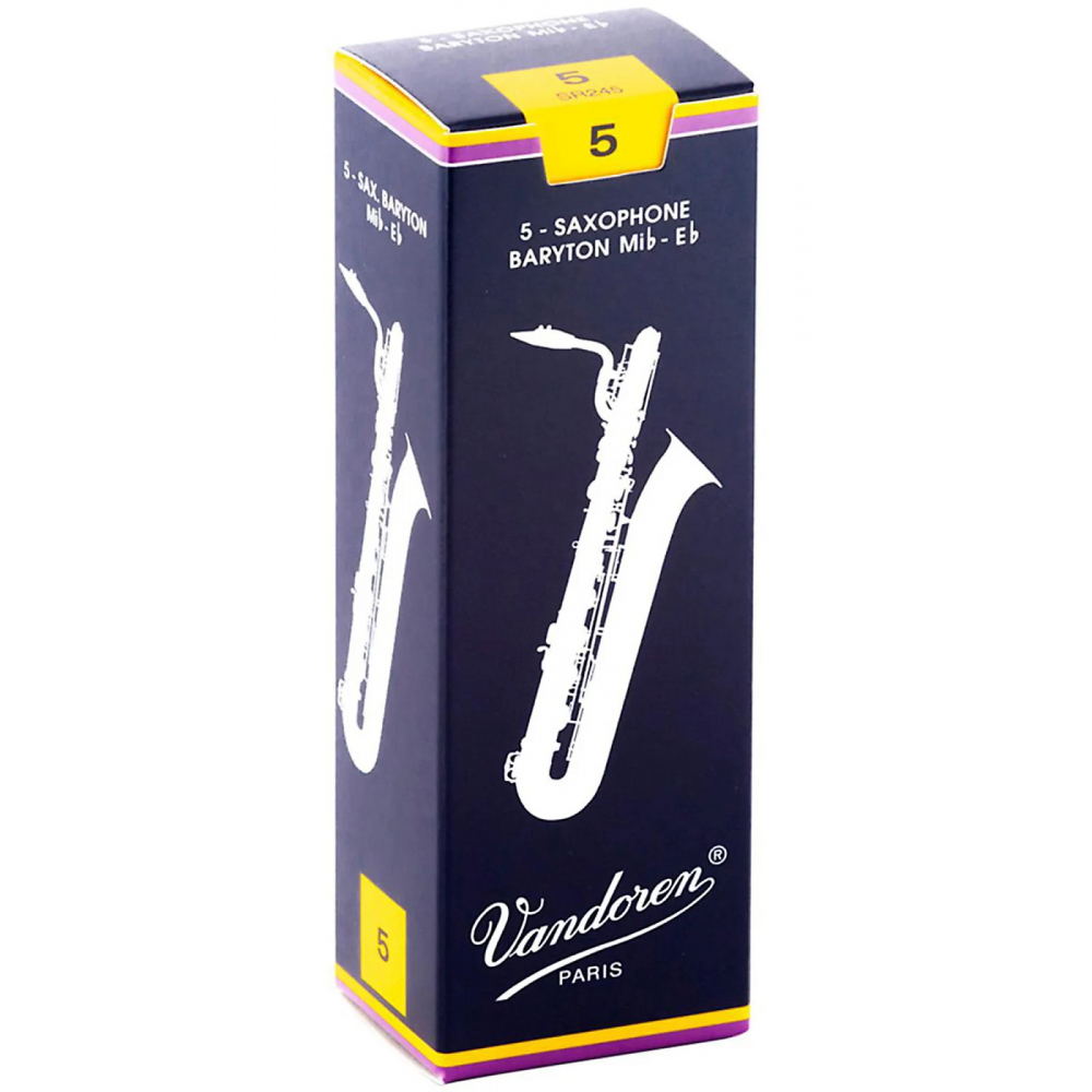 Vandoren Sr-245 (№ 5) - Трость для саксофона баритона, серия Traditional, упаковка 5 штук
Vandoren Sr-245 (№ 5) - Трость для саксофона баритона, серия Traditional, упаковка 5 штук