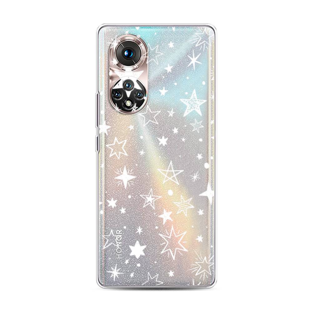 Чехол Awog "Звездочки графика белая" для Honor 50 Pro, 6105550-7 
Чехол Awog "Звездочки графика белая" для Honor 50 Pro, 6105550-7