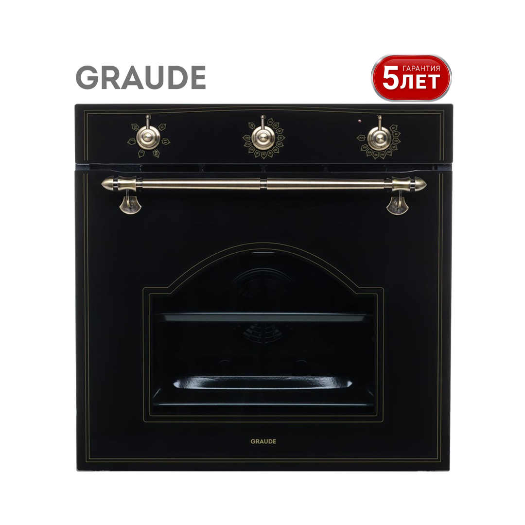 Встраиваемый электрический духовой шкаф Graude BK 60.2 S черный, золотистый, BK 60.2 S
Встраиваемый электрический духовой шкаф Graude BK 60.2 S черный, золотистый, BK 60.2 S