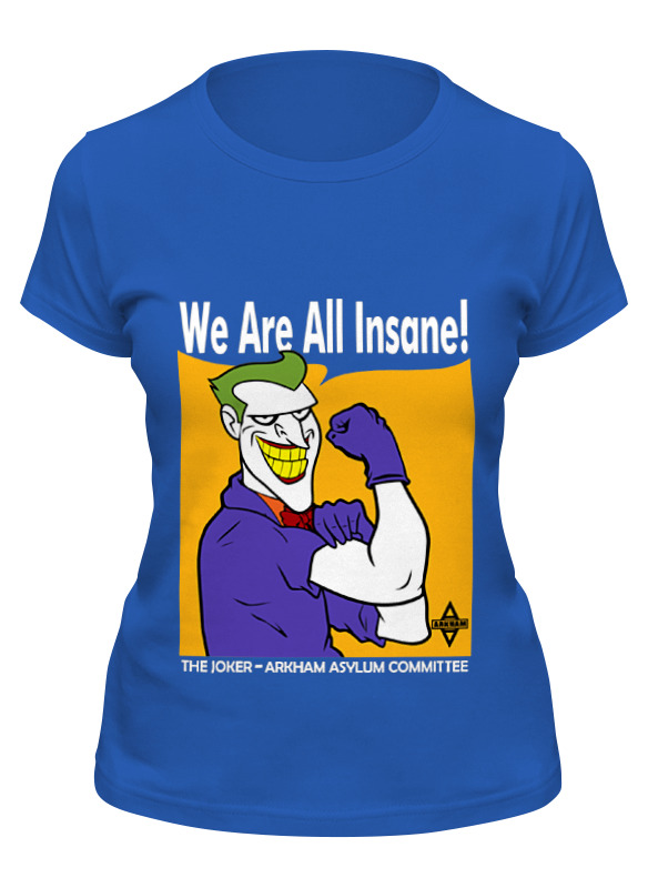 Футболка мужская Printio Joker (we are all insane) синий 2XL, Joker (we are all insane)
Футболка мужская Printio Joker (we are all insane) синий 2XL, Joker (we are all insane)
