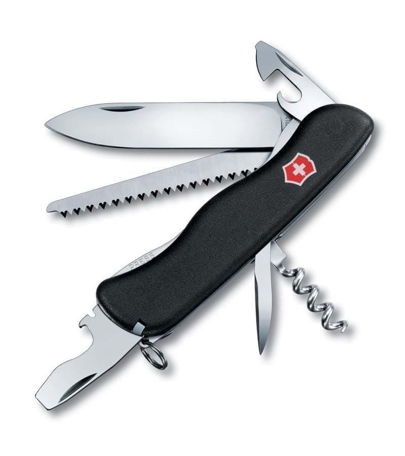 Нож перочинный VICTORINOX Forester, 111 мм, 12 функций, с фиксатором лезвия, чёрный, Черный, Forester 
Нож перочинный VICTORINOX Forester, 111 мм, 12 функций, с фиксатором лезвия, чёрный, Черный, Forester