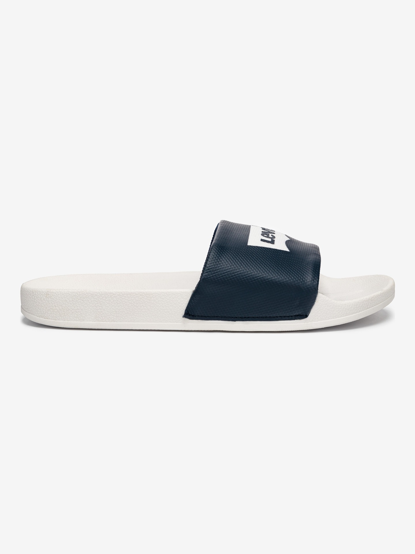 фото Шлепанцы мужские levi's june batwing sliders slippers белые 41 eu