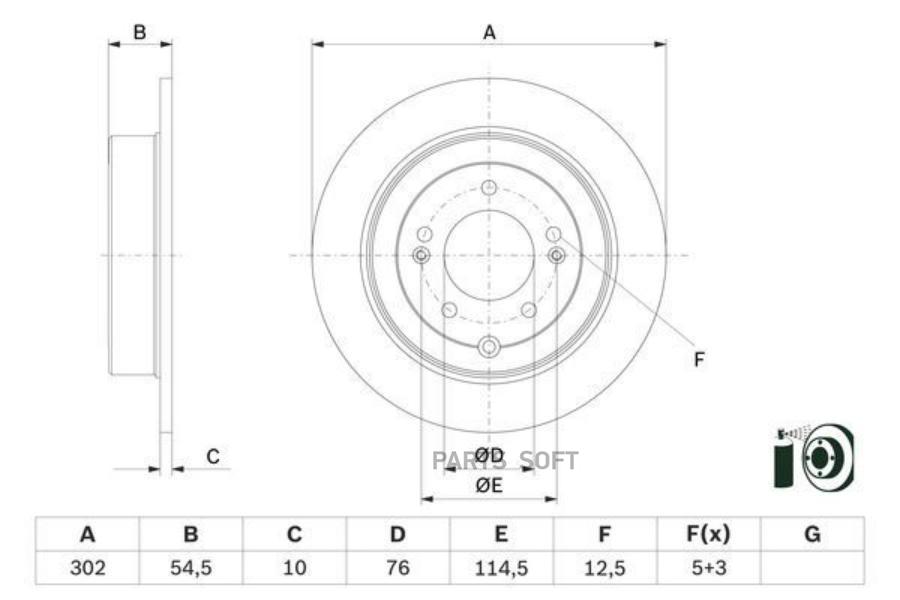 BOSCH 0 986 479 E45_диск тормозной! передний\ Hyundai Tucson III/i30 III/Kona 1.4-2.0 15>, 0986479E45
BOSCH 0 986 479 E45_диск тормозной! передний\ Hyundai Tucson III/i30 III/Kona 1.4-2.0 15>, 0986479E45