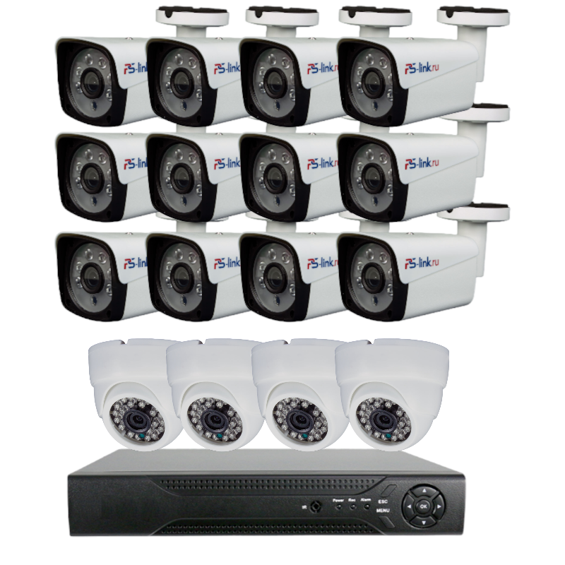 Комплект видеонаблюдения AHD Ps-Link KIT-B2412HD 16 камер 2Мп внутренние и уличные, Белый, KIT-B2412HD
Комплект видеонаблюдения AHD Ps-Link KIT-B2412HD 16 камер 2Мп внутренние и уличные, Белый, KIT-B2412HD