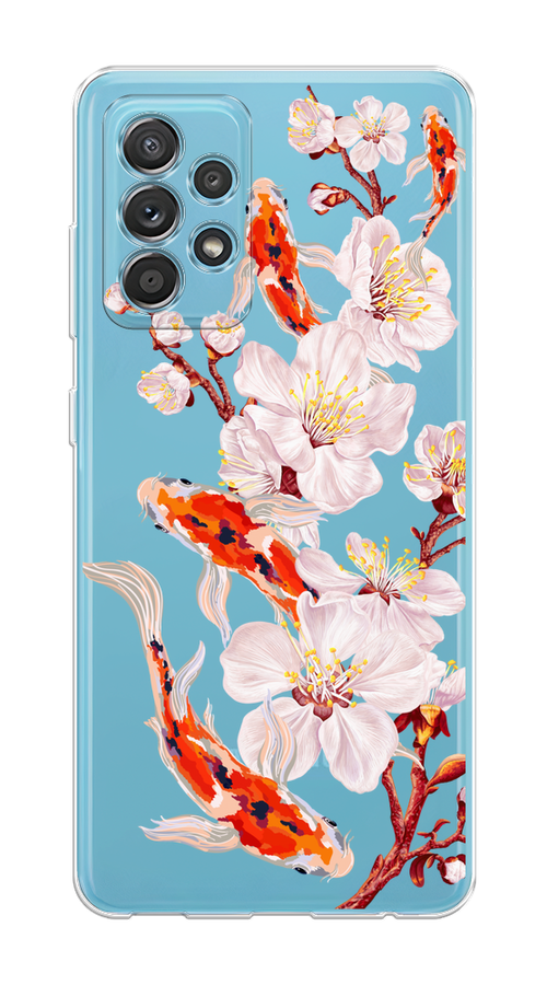 Чехол на Samsung Galaxy A52/A52s "Карпы и сакура", Оранжевый;розовый;бежевый;прозрачный, 2102450-1
Чехол на Samsung Galaxy A52/A52s "Карпы и сакура", Оранжевый;розовый;бежевый;прозрачный, 2102450-1