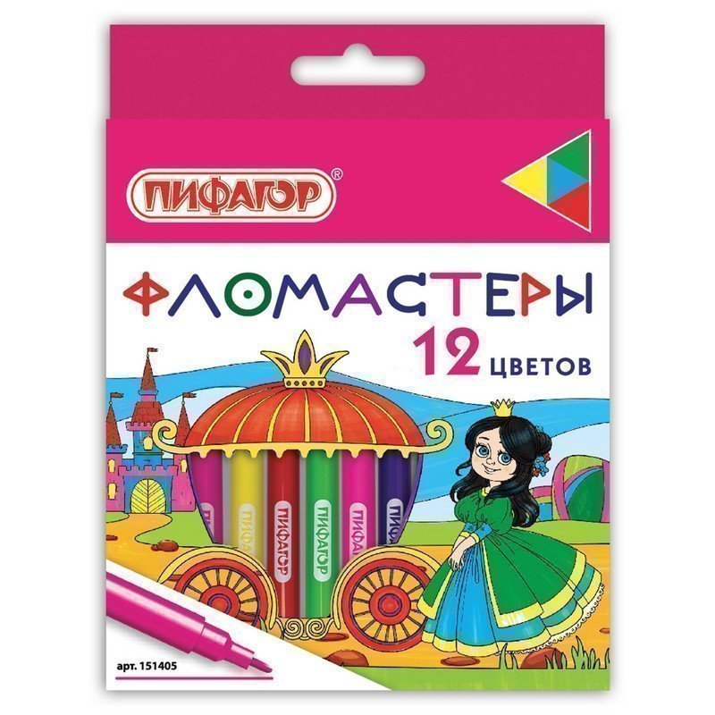 Фломастеры ПИФАГОР "Принцессы", 12 цветов, вентилируемый колпачок, 151405, Разноцветный
Фломастеры ПИФАГОР "Принцессы", 12 цветов, вентилируемый колпачок, 151405, Разноцветный